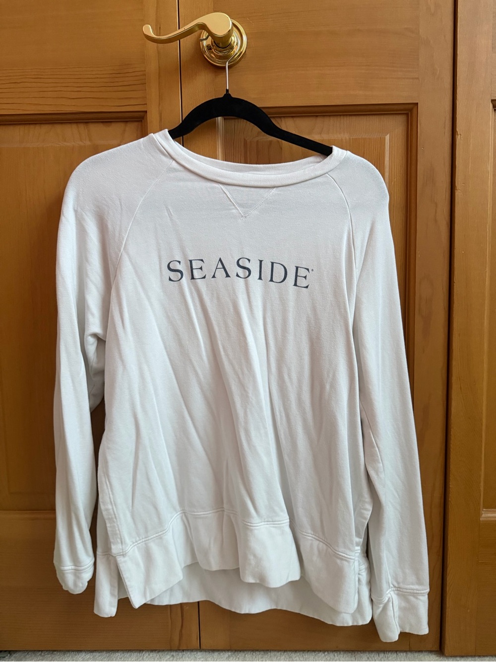 Stateside x The Seaside Style FL Long Sleeve Side Slit Tee Cover Up S